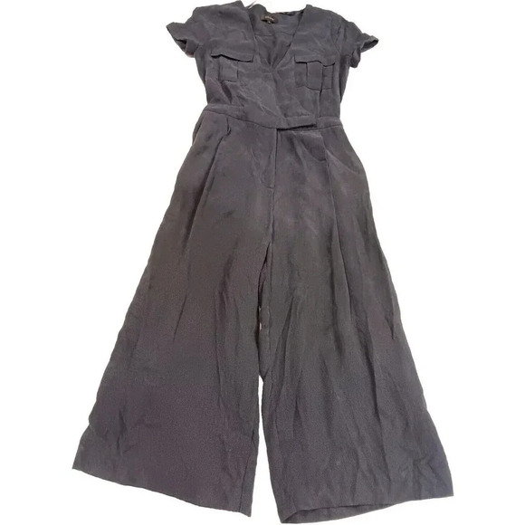 River Island Pants - River Island One Piece Junpsuit Romper Navy Blue Business Casual Boho Size 8